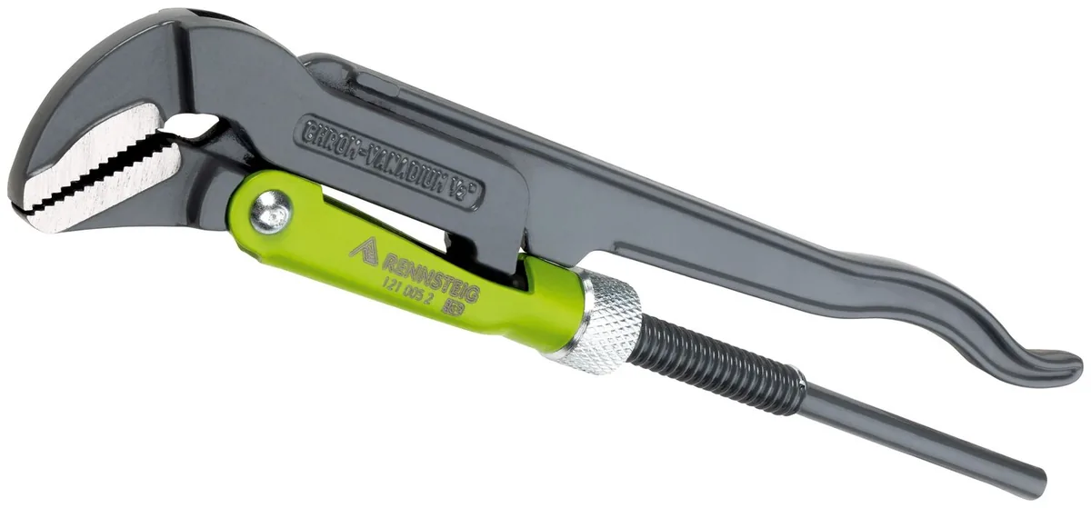RENNSTEIG Offset Pipe Wrench, 45° jaws thumbnail 3