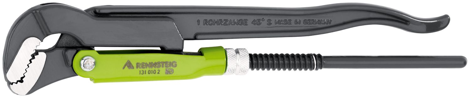 RENNSTEIG offset pipe wrench S-jaws 1 inch