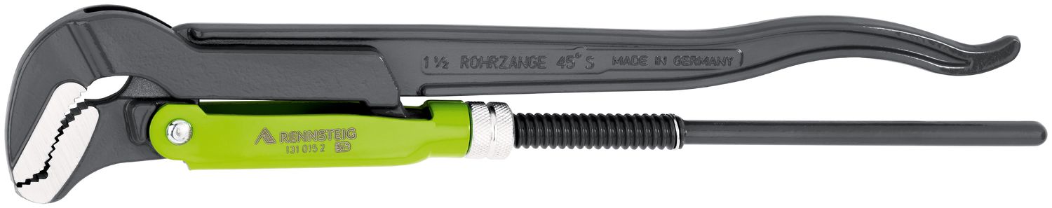 RENNSTEIG offset pipe wrench S-jaws 1 1/2 inch