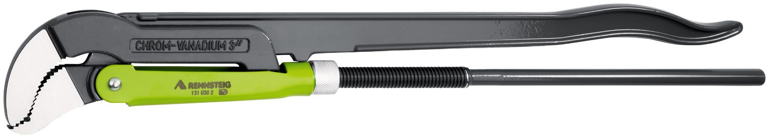 RENNSTEIG offset pipe wrench S-jaws 3 inch