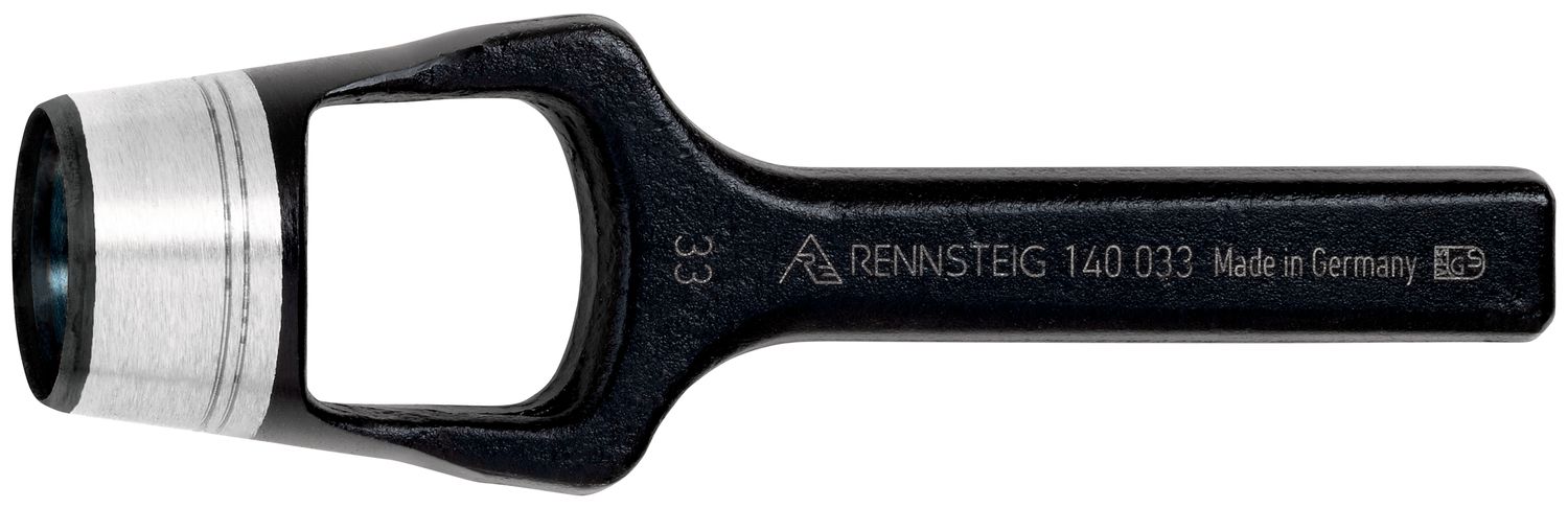 Đục lỗ gioăng Ø 33 mm Rennsteig 140 033 0, dùng cho cao su, nhựa, nỉ, lụa, da, nút bần