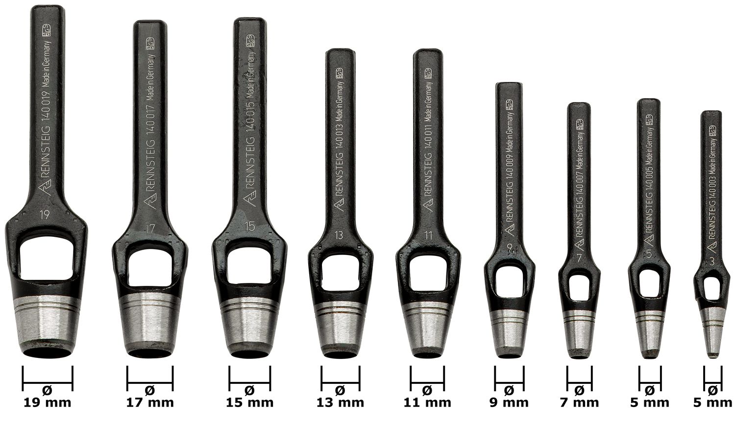 Wad punch set (9-piece) Ø 3 - 19 mm thumbnail 6
