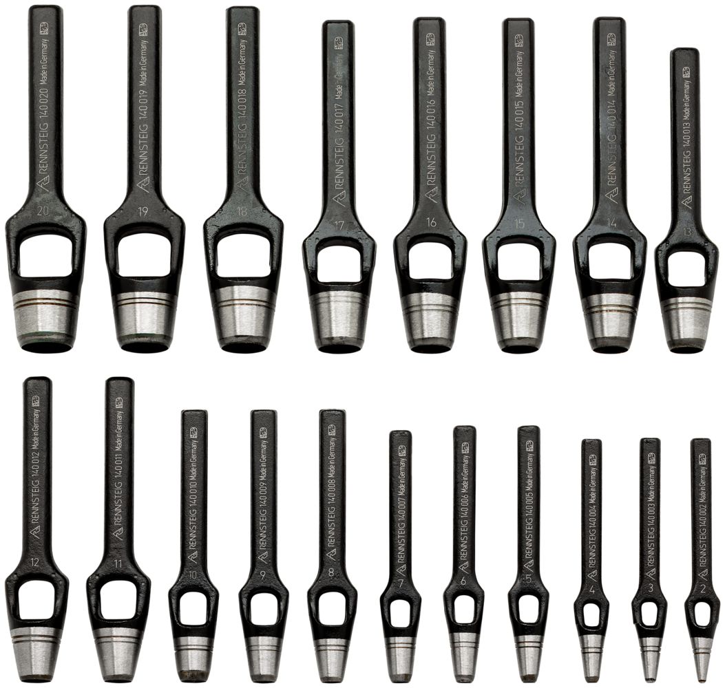 Wad punch set (19-piece) Ø 2 - 20 mm