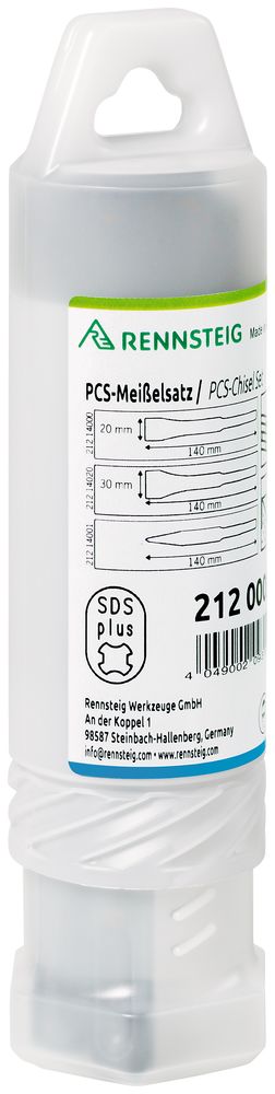 PCS chisel set for electric hammers SDS plus (3-piece) thumbnail 5