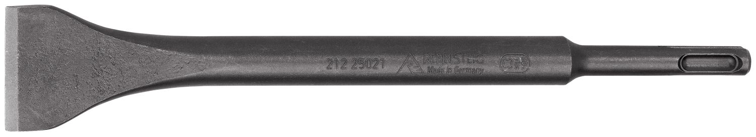 Wide flat cold chisel for electric hammers SDS plus, angled, 40 x 250 mm