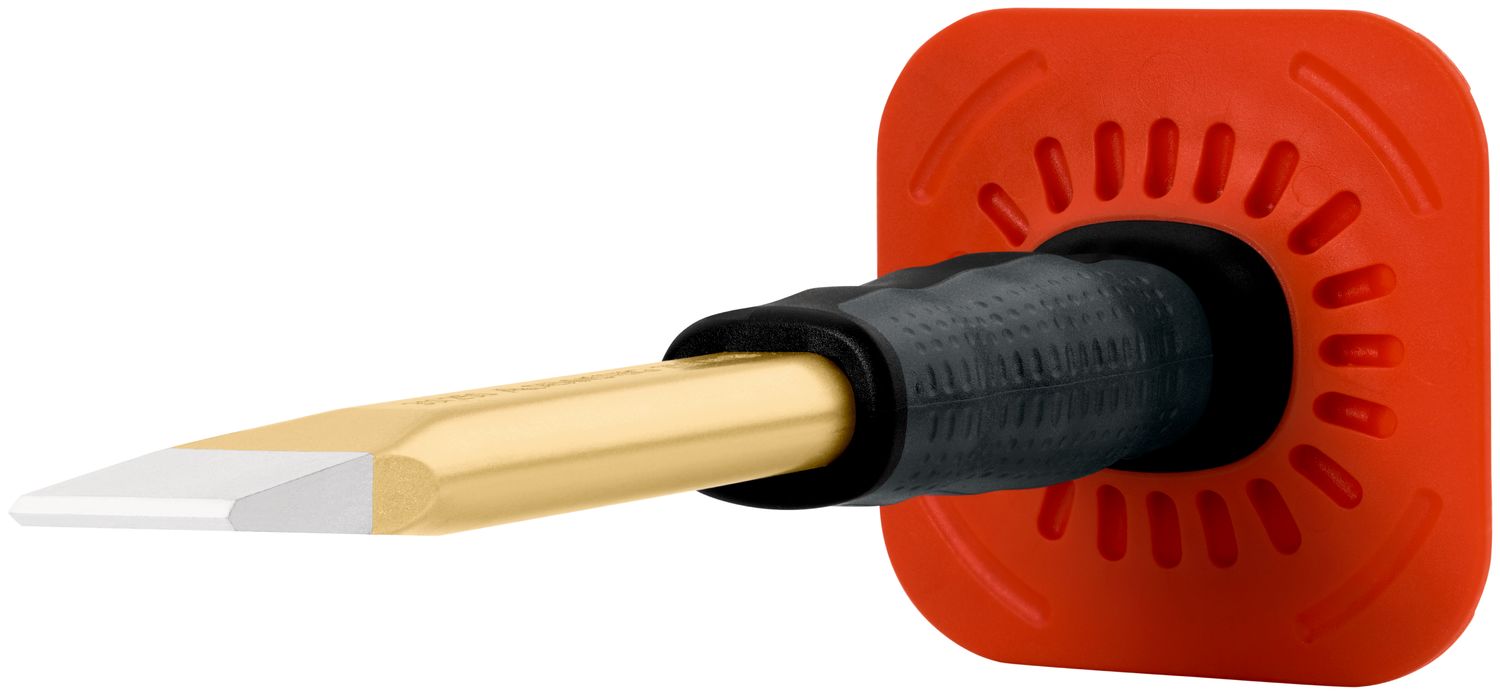 Flat cold chisel with handguard 25 x 250 mm, painted thumbnail 5