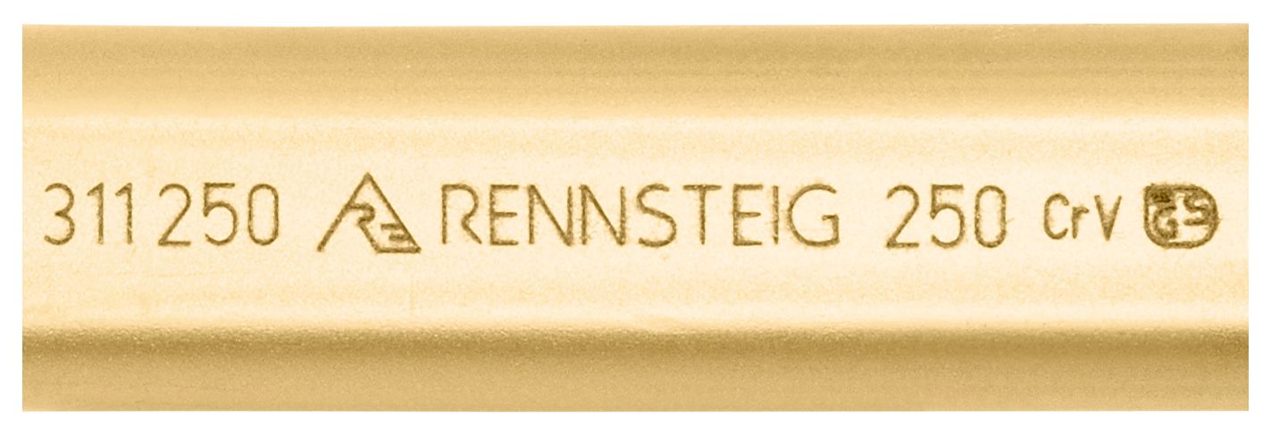 Flat cold chisel with handguard 25 x 250 mm, painted thumbnail 6