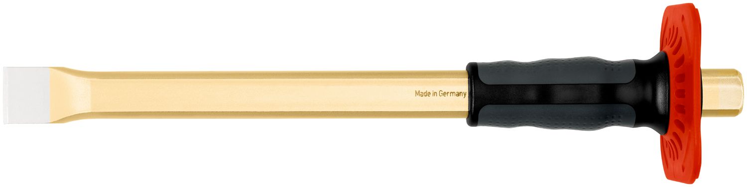 Flat cold chisel with handguard 27 x 350 mm, painted thumbnail 2