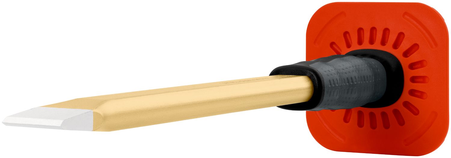 Flat cold chisel with handguard 27 x 350 mm, painted thumbnail 5