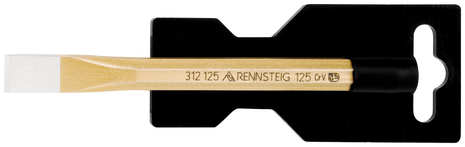 Flat cold chisel DIY 12 x 125 mm, octagonal 10 mm, painted