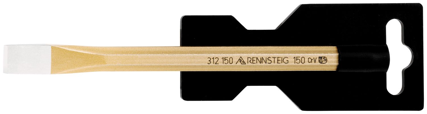 Flat cold chisel DIY 12 x 150 mm, octagonal 10 mm, painted