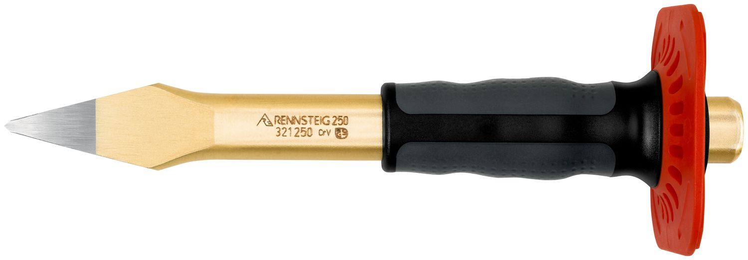 Crosscut chisel with handguard 9 x 250 mm, polished