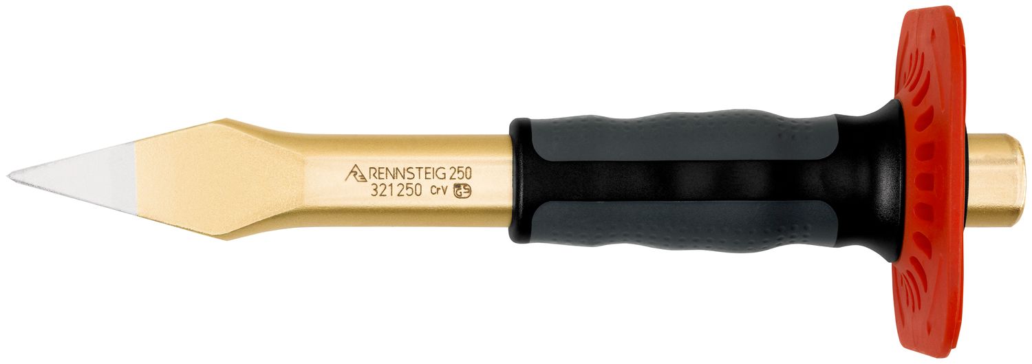 Crosscut chisel with handguard 9 x 250 mm, painted