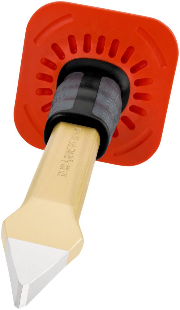 Đục ngang có tay cầm 9 x 300 mm, sơn phủ vàng, Rennsteig, an toàn, đục rãnh thumbnail 5