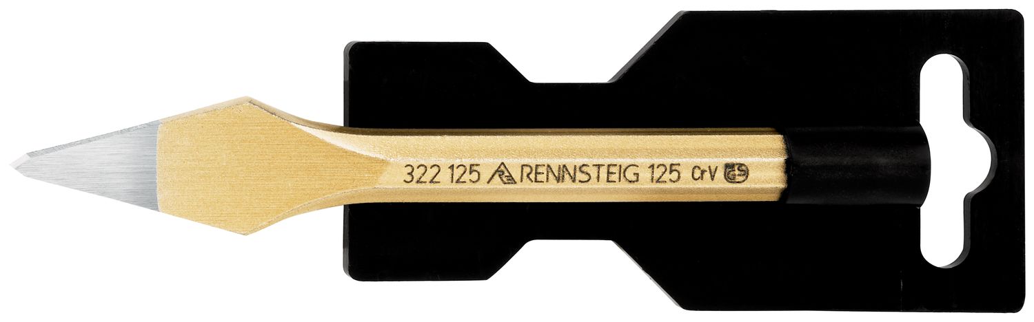 Crosscut chisel DIY 4 x 125 mm, octagonal 10 mm, polished
