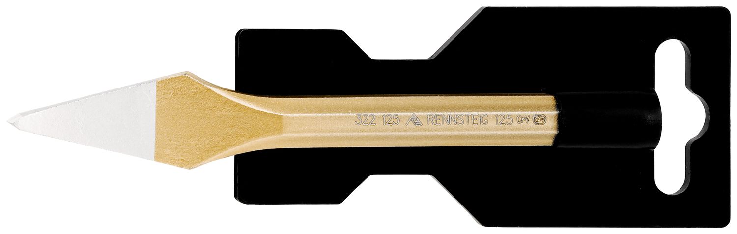 Crosscut chisel DIY 4 x 125 mm, octagonal 10 mm, painted