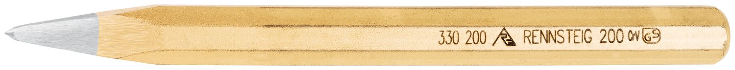 Pointed chisel 200 mm, octagonal 16 mm, polished
