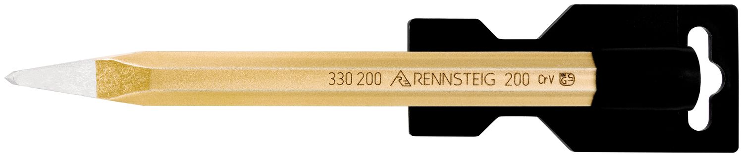 Pointed chisel DIY 200 mm, octagonal 16 mm, painted