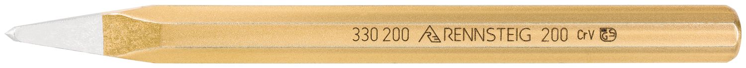 Pointed chisel 200 mm, octagonal 16 mm, painted