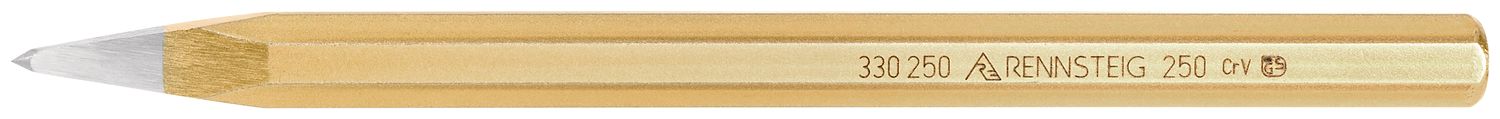 Pointed chisel 250 mm, octagonal 16 mm, polished