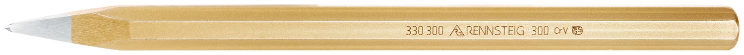 Pointed chisel 300 mm, octagonal 18 mm, polished