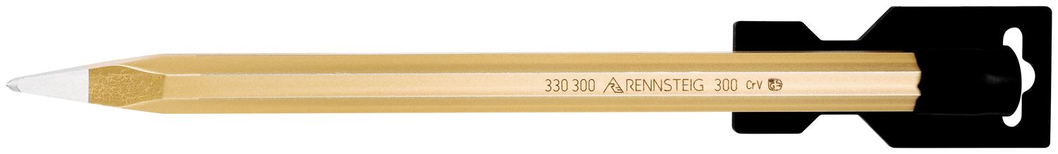 Pointed chisel DIY 300 mm, octagonal 18 mm, painted