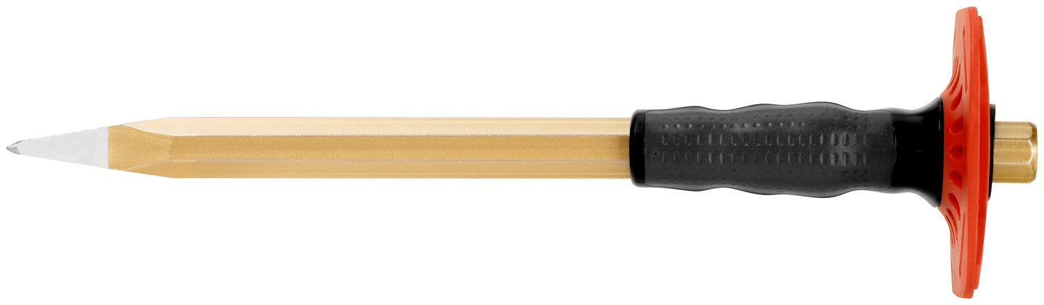 Pointed chisel with handguard 300 mm, octagonal 18 mm, painted thumbnail 3