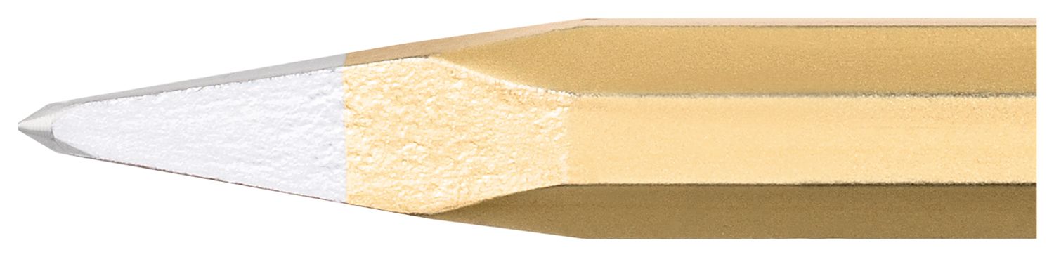 Pointed chisel with handguard 350 mm, octagonal 18 mm, painted thumbnail 3