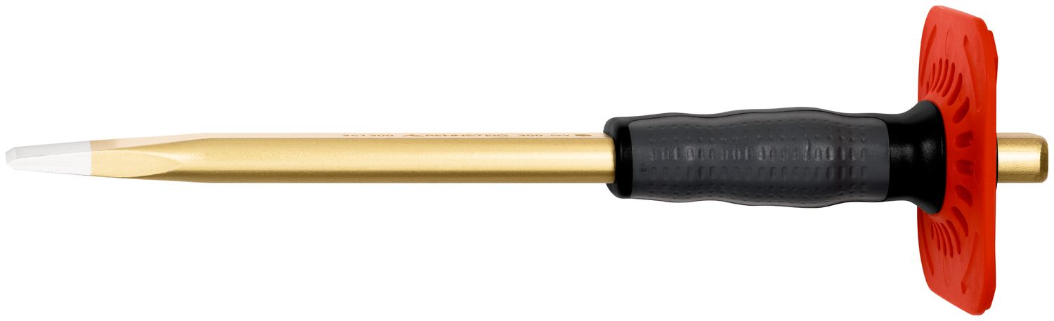 Masonry chisel with handguard 29 x 300 mm, painted thumbnail 5