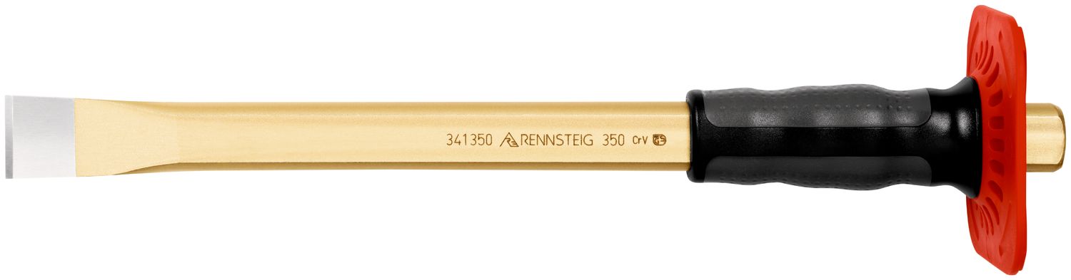 Masonry chisel with handguard 29 x 350 mm, polished