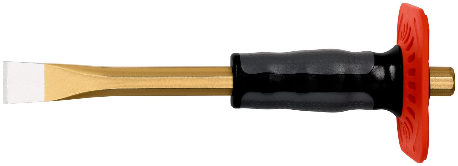 Masonry chisel with handguard 23 x 250 mm, octagonal 16 mm, painted thumbnail 2