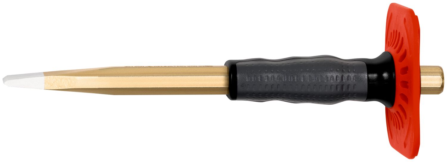 Masonry chisel with handguard 23 x 250 mm, octagonal 16 mm, painted thumbnail 3
