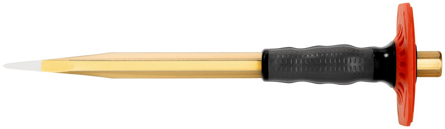 Masonry chisel with handguard 23 x 300 mm, octagonal 18 mm, painted thumbnail 3