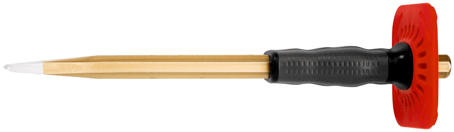 Masonry chisel with handguard 23 x 300 mm, octagonal 16 mm, painted thumbnail 3