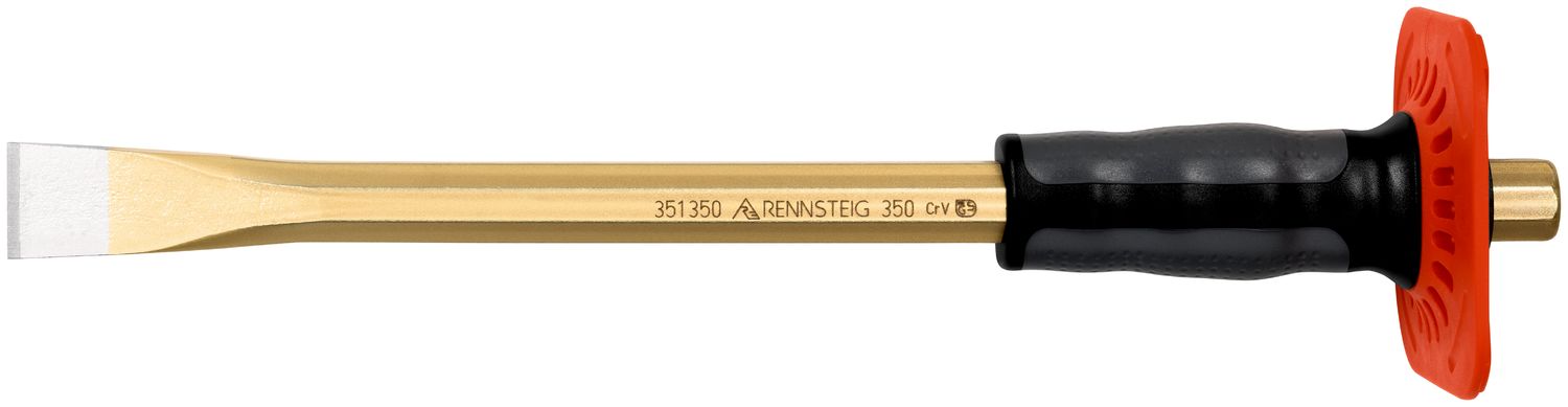 Masonry chisel with handguard DIY 23 x 350 mm, octagonal 18 mm, painted