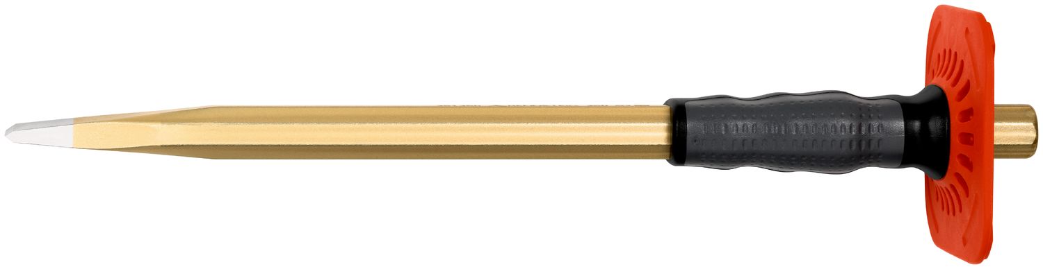 Masonry chisel with handguard DIY 23 x 350 mm, octagonal 18 mm, painted thumbnail 3