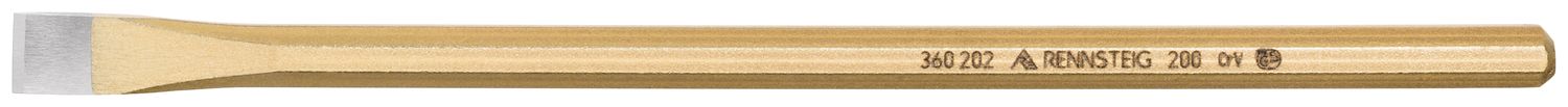 Electrician's chisel 10 x 200 mm, octagonal 8 mm, polished