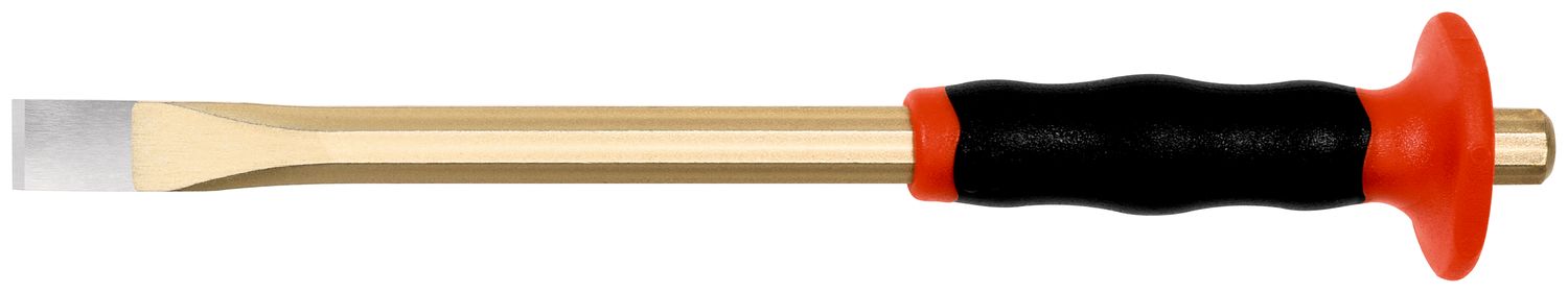 Electrician’s chisel with handguard 12 x 200 mm, octagonal 10 mm, polished