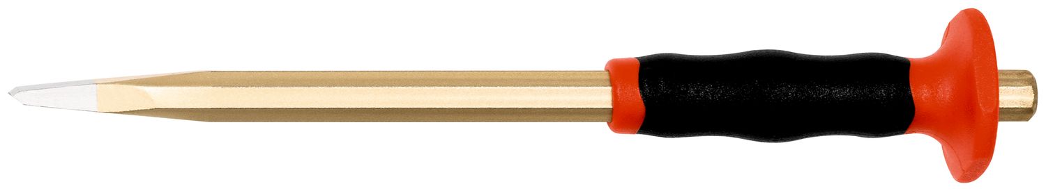 Electrician’s chisel with handguard 12 x 200 mm, octagonal 10 mm, painted thumbnail 3