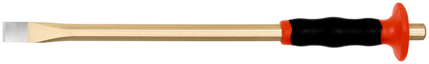 Electrician’s chisel with handguard 12 x 250 mm, octagonal 10 mm, polished