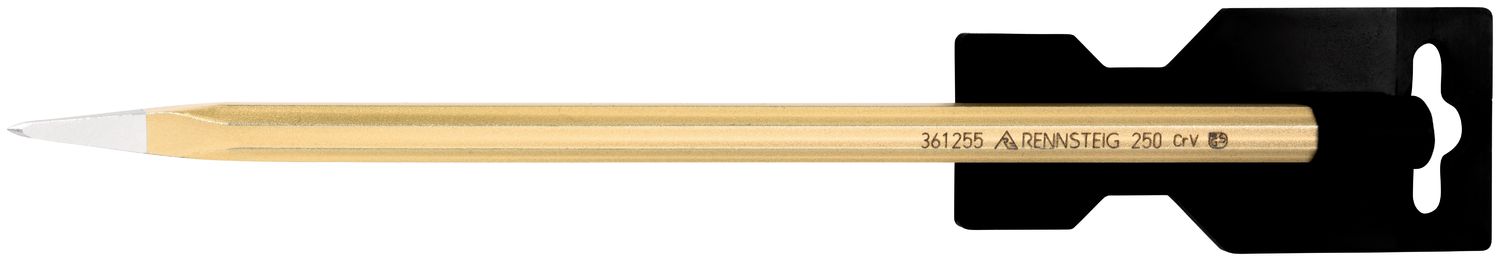 Electrician’s pointed chisel DIY 250 mm, octagonal 10 mm, painted