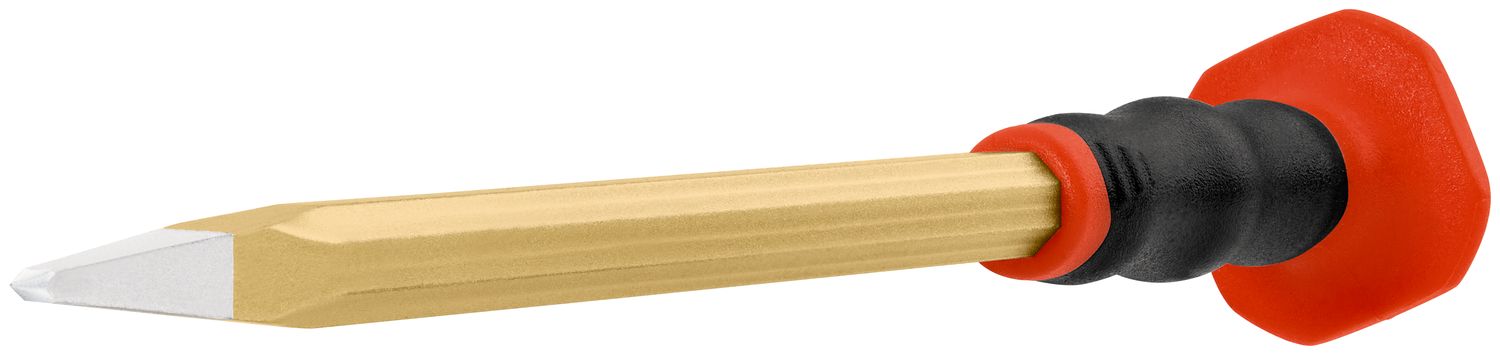 Electrician’s pointed chisel with handguard DIY 250 mm, octagonal 10 mm, painted thumbnail 3