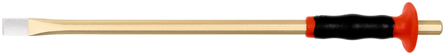 Electrician’s chisel with handguard 12 x 300 mm, octagonal 10 mm, polished