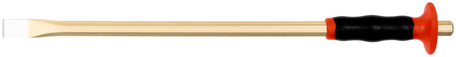 Electrician’s chisel with handguard 12 x 300 mm, octagonal 10 mm, painted