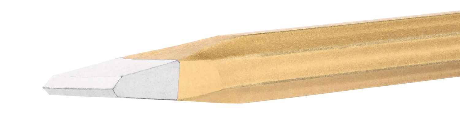 Electrician’s chisel with handguard 12 x 300 mm, octagonal 10 mm, painted thumbnail 5