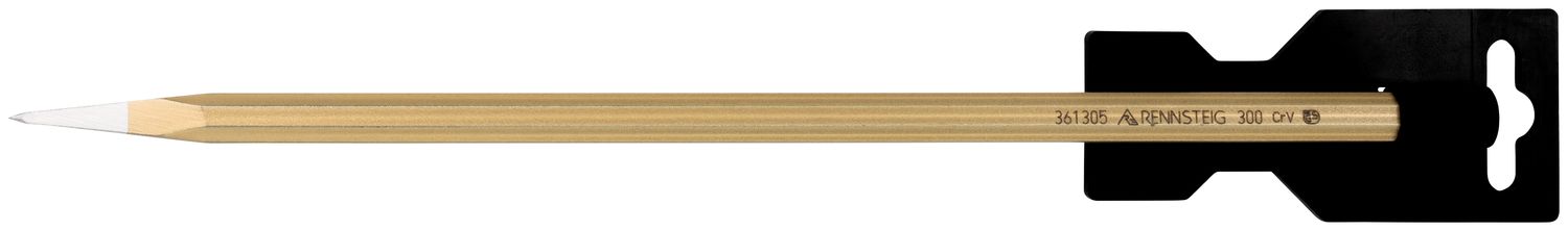 Electrician’s pointed chisel DIY 300 mm, octagonal 10 mm, painted