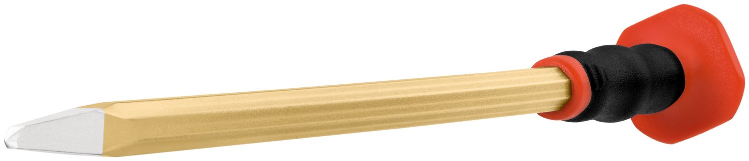 Electrician’s pointed chisel with handguard 300 mm, octagonal 10 mm, painted thumbnail 3