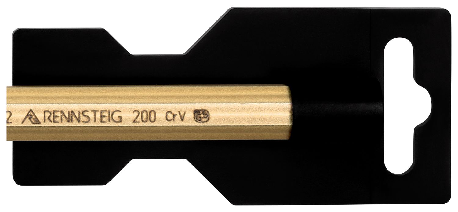 Electrician's chisel DIY 14 x 200 mm, octagonal 12 mm, painted thumbnail 6