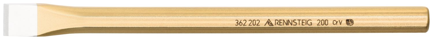 Electrician's chisel 14 x 200 mm, octagonal 12 mm, painted