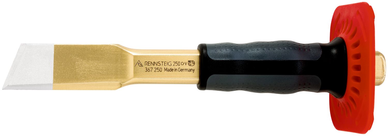 Electrician’s slotting chisel with handguard DIY 33 x 250 mm, painted